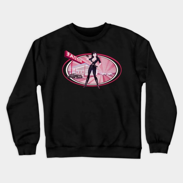 Faster Pussycat Crewneck Sweatshirt by DaleSizer